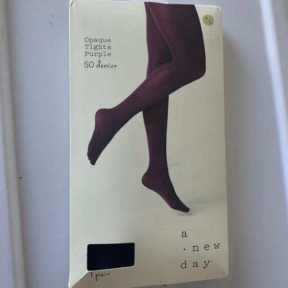 Opaque Purple Tights M/L